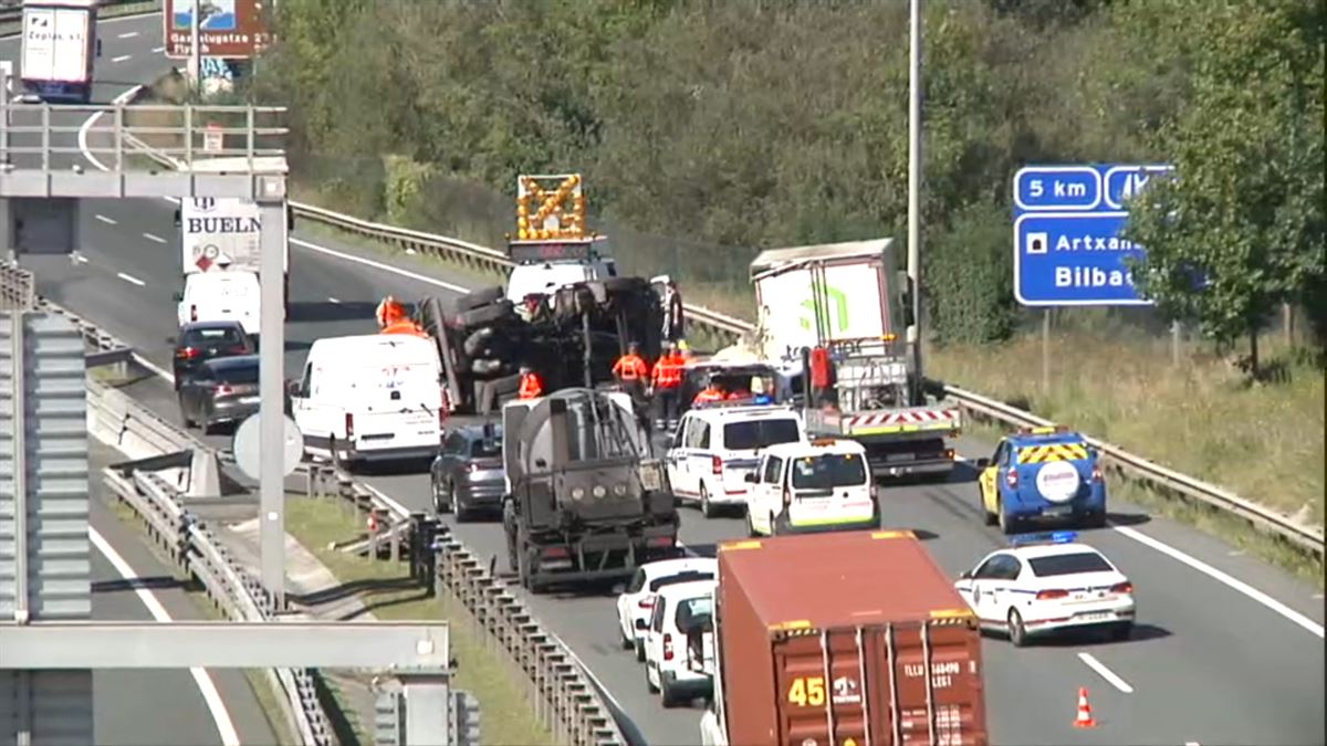 Accidente en el corredor del Txorierri