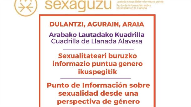 Sexaguzu, punto de información sobre sexualidad dirigido a toda la población de Llanada Alavesa