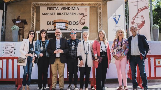 Viana acogió por segundo año consecutivo la "Fiesta de la Vendimia"