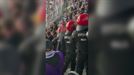 Cinco detenidos por incidentes en el Reale Arena en la grada de la afición del Anderlecht