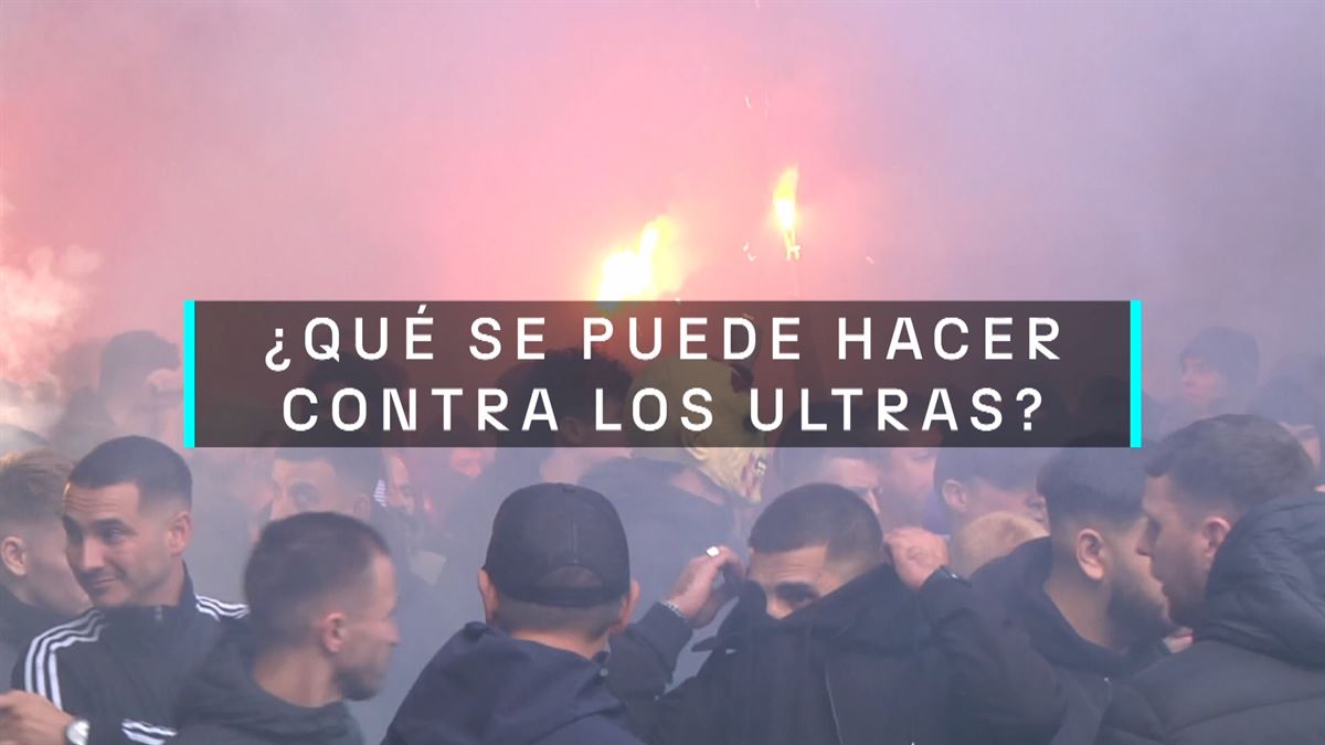 Grupos ultras. Imagen obtenida de un vídeo de EITB Media.