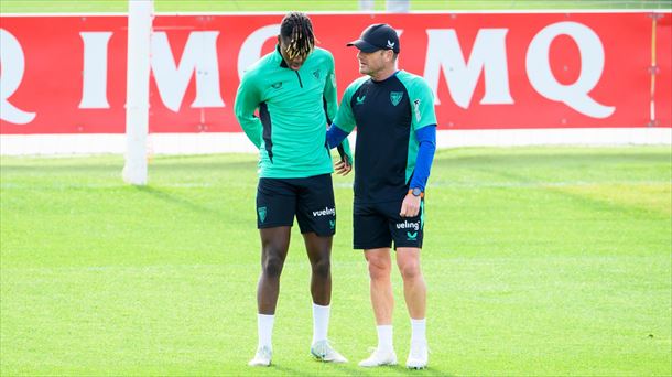 Nico Williams en Lezama. Foto: Athletic Club