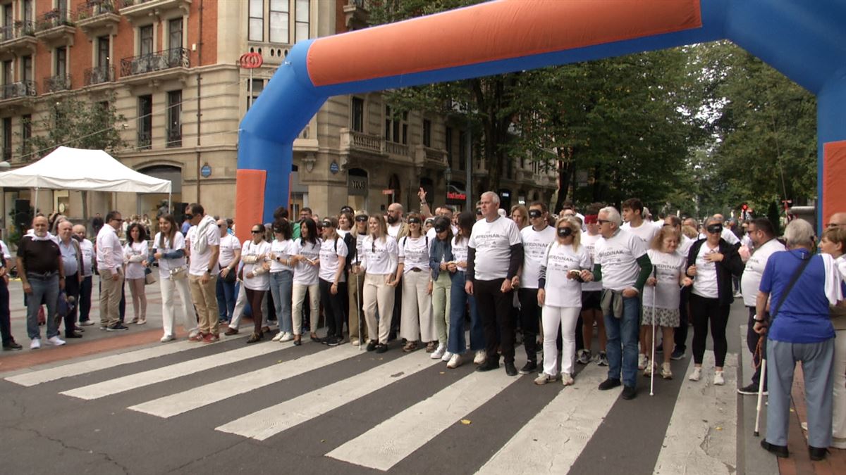 Carrera de Cascabeles en Bilbao. Imagen: EITB