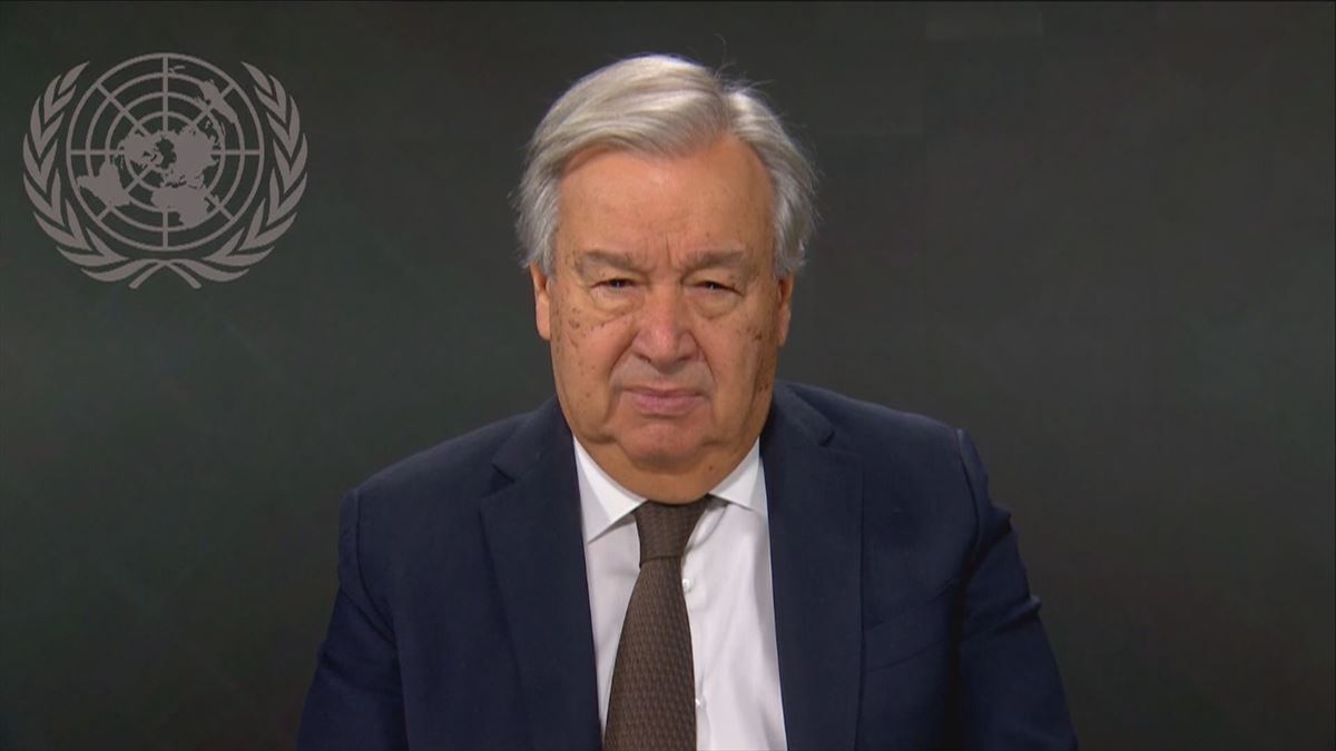 Antonio Guterres Nazio Batuen Erakundeko idazkari nagusia. Irudia: AP