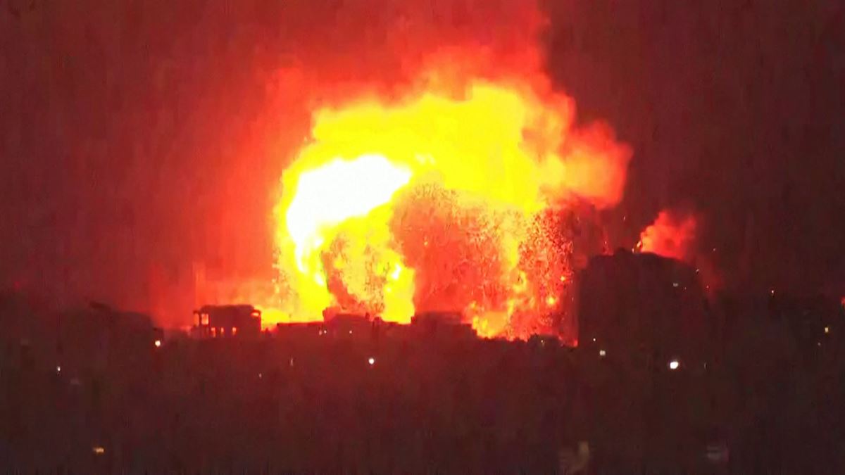 Ataque israelí en el norte de la Franja de Gaza. Foto: EFE