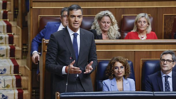 Pedro Sánchez, hoy en el Congreso. EFE