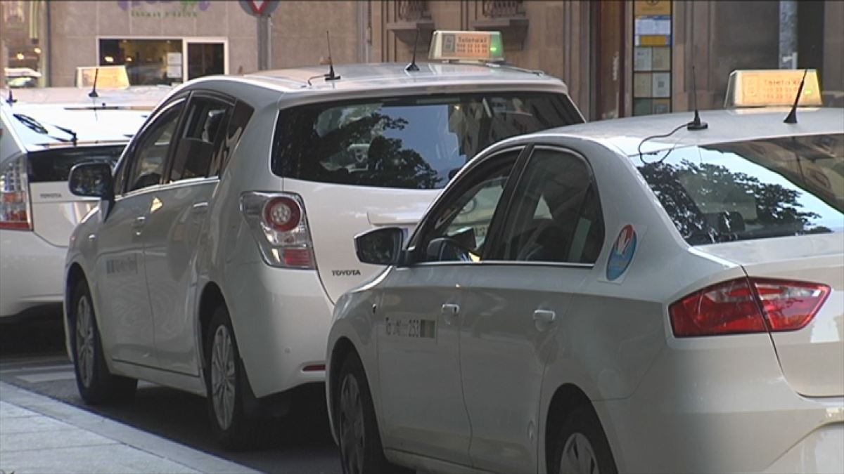 Taxis en San Sebastián.