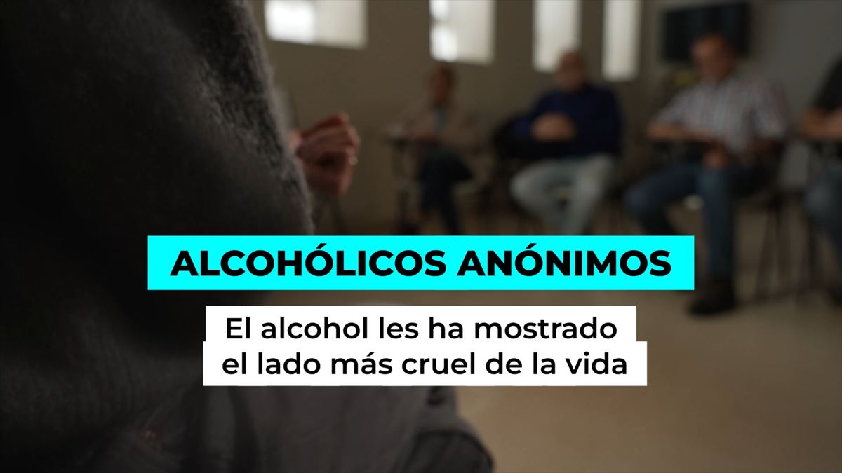 Miembros de Alcoholicos Anónimos en Donostia