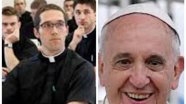 El Papa flipa con el mogollón de seminaristas en Vitoria