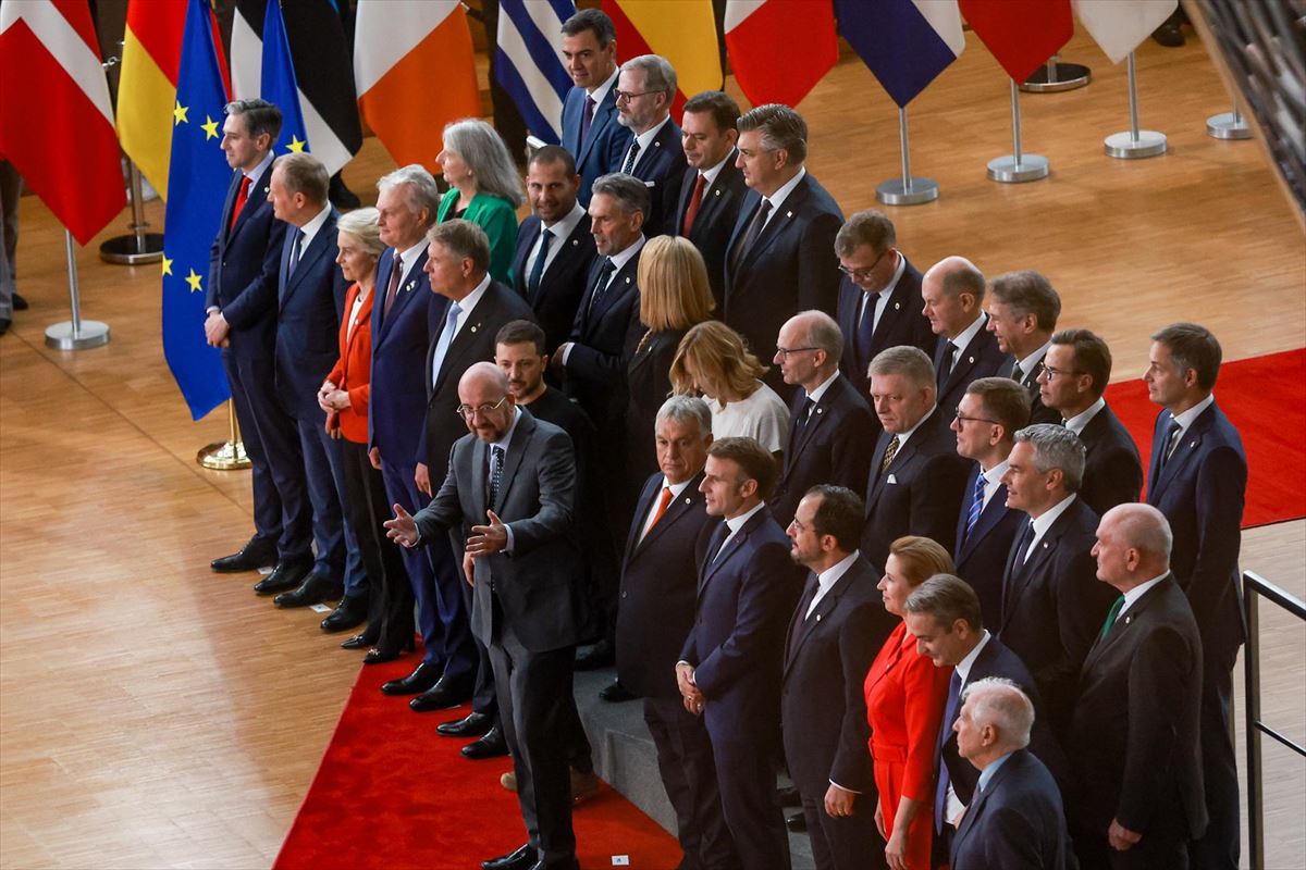 Foto de familia de los líderes de la Unión Europea