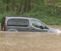 Inundaciones en Gipuzkoa, Lapurdi y Baja Navarra por las precipitaciones acumuladas en las últimas horas