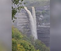 Así de espectacular luce la cascada de Gujuli