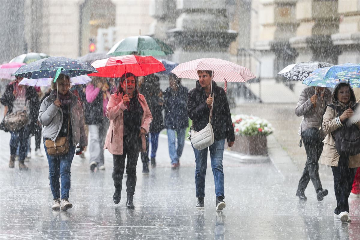 Lluvia en Bilbao