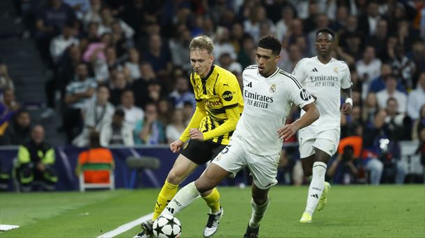 Foto del encuentro del martes entre el Borussia y Real Madrid