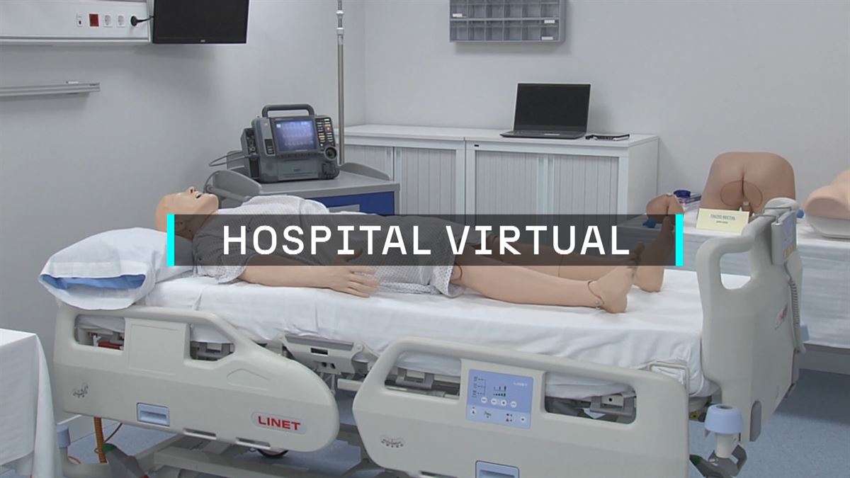 Hospital virtual. Imagen obtenida de un vídeo de EITB Media.