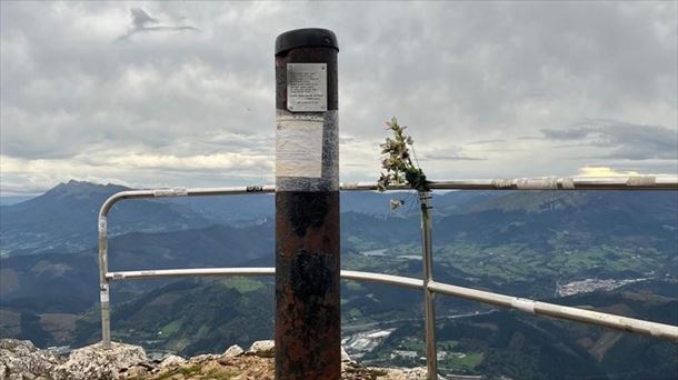 Udalatx, tras la desaparición de la cruz. Foto: Ayuntamiento de Arrasate