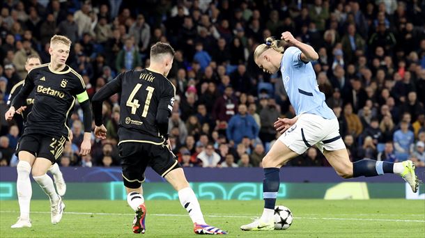 Erling Haaland, Manchester Cityko jokalaria, Sparta Pragaren aurkako partidan