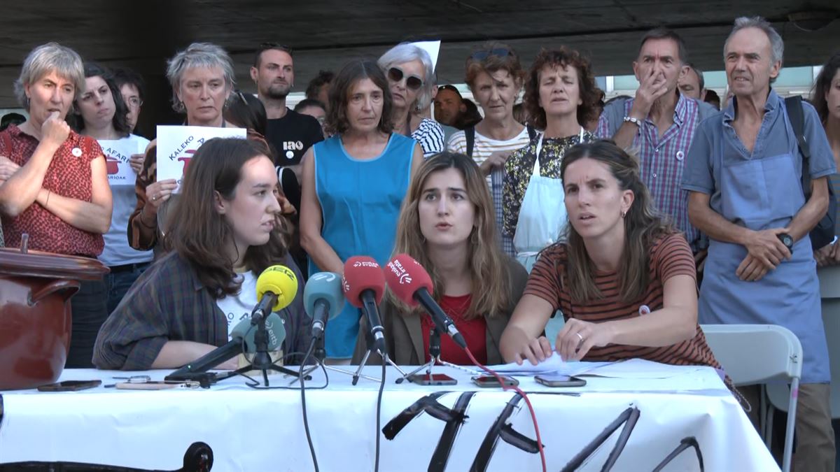 San Sebastián, esta tarde. Imagen obtenida de un vídeo de EITB Media.