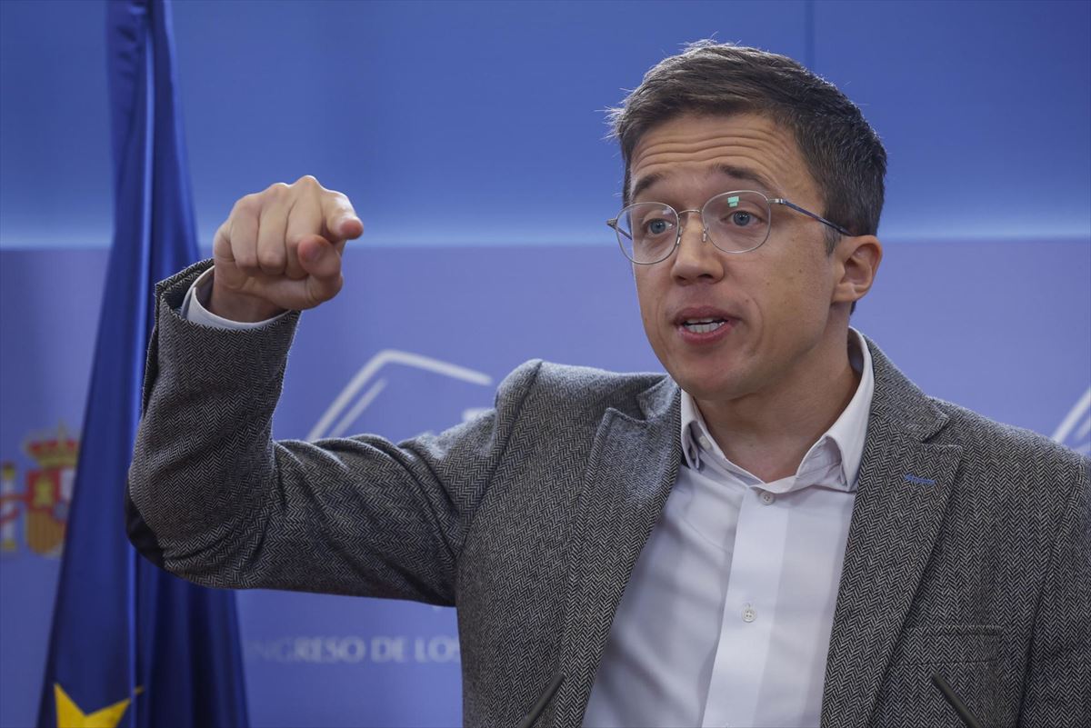 Iñigo Errejon Sumar taldeko diputatu eta bozeramailea. Argazkia: EFE