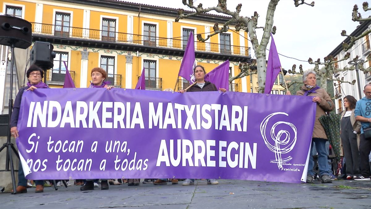 Tolosa, esta tarde. Imagen obtenida de un vídeo de EITB Media.