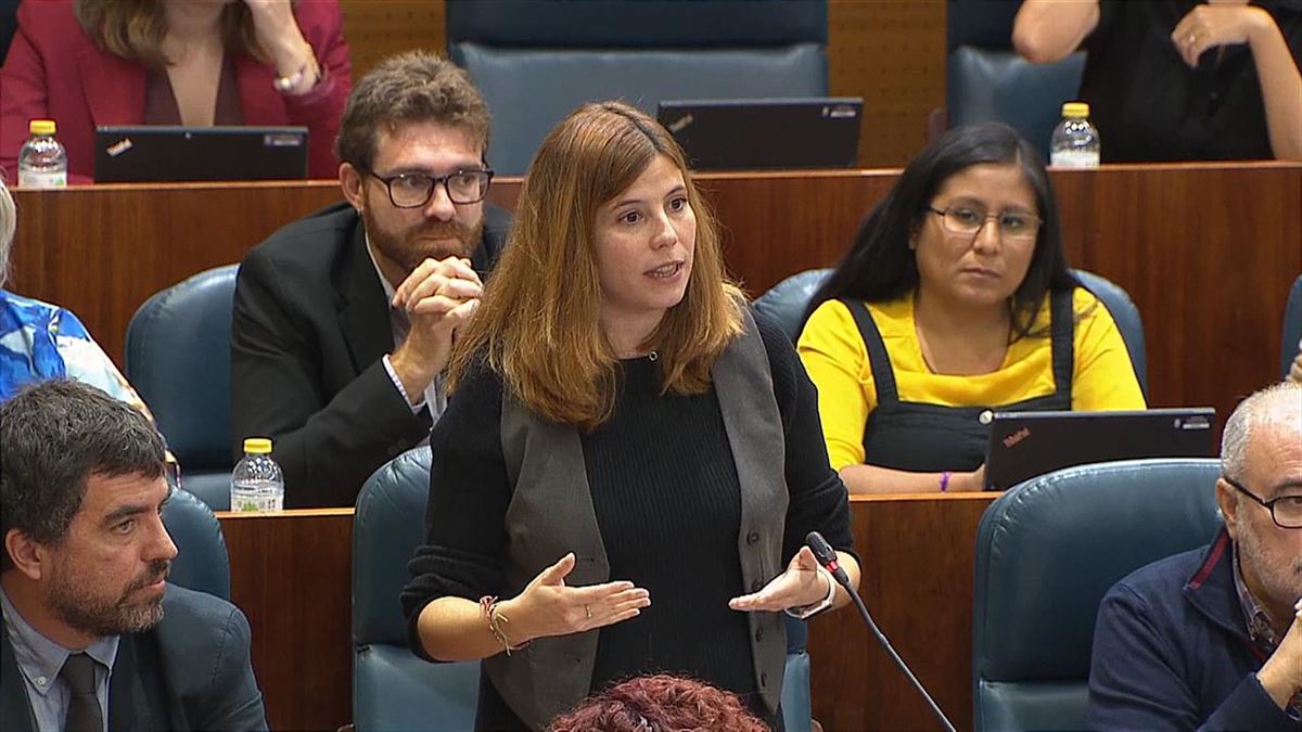 Loreto Arenillas, diputada de Más Madrid en la Asamblea de Madrid. Imagen: EITB