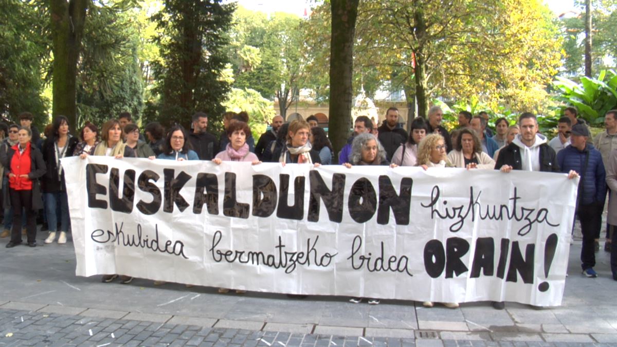 Concentración este lunes en San Sebastián para denuncia la última sentencia en contra del euskera