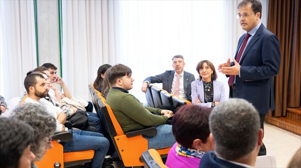 Martínez, hoy, en la Facultad de Medicina de la UPV/EHU. 