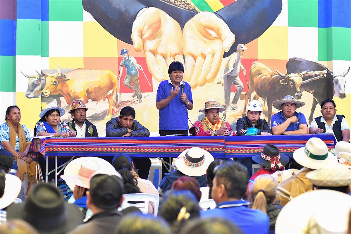 Evo Morales. Argazkia: EFE