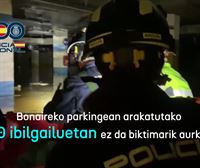 Bonaire merkataritza-guneko aparkalekuan arakatutako lehen 50 ibilgailuetan ez dute biktimarik aurkitu