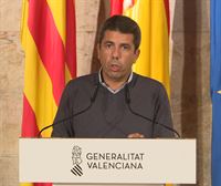 Gritos de ''Mazón dimisión'' durante la comparecencia del presidente de la Generalitat Valenciana