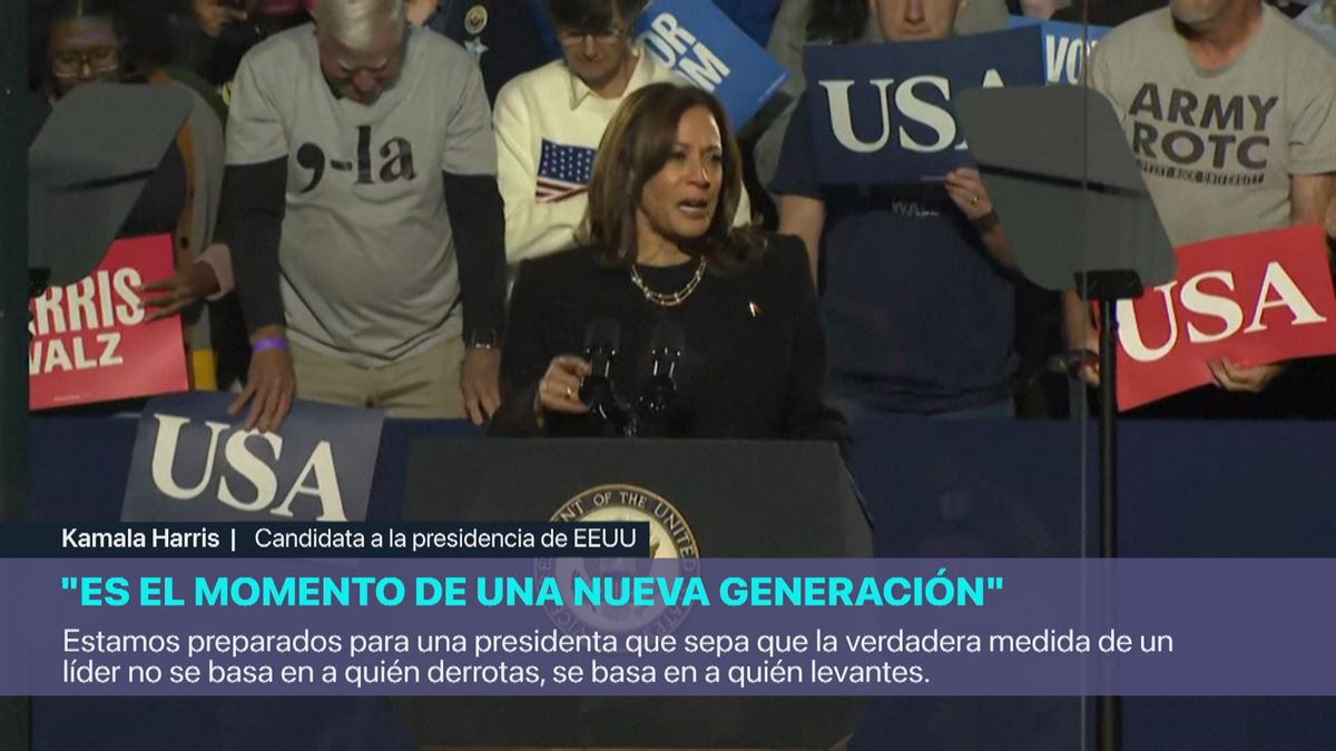 Kamala Harris: ''Es el momento de una nueva generación en EEUU''