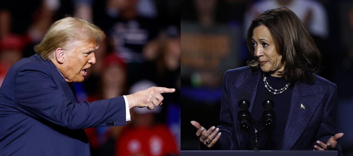 Donald Trump eta Kamala Harris