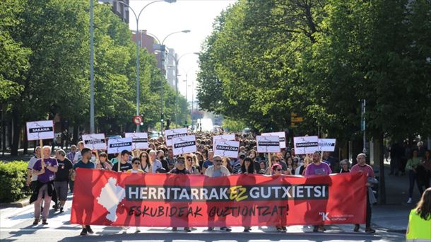 Imagen de una movilización a favor del euskera en Navarra. Foto: Euskalgintzaren Kontseilua