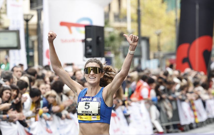 Mireia Guarner, Behobia-Donostia 2024. Foto: Efe.