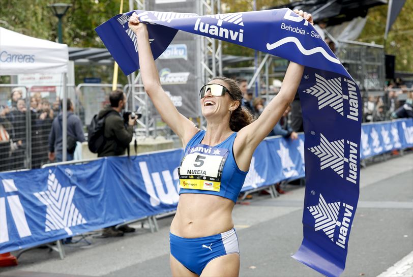 Mireia Guarner, Behobia-Donostia 2024. Foto: Efe.