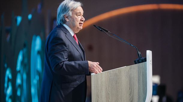 Antono Guterres NBEko idazkari nagusia. Argazkia: EFE