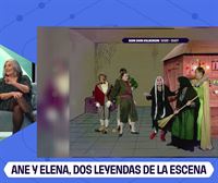 La primera aparición de Ane Gabarain y Elena Irureta en televisión