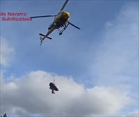 Herido un cazador de 77 años al caerse de una palomera en Navarra