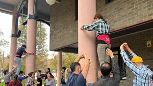 Torres humanas en Álava, la primera 'colla castellera' de Euskal Herria llega a Vitoria