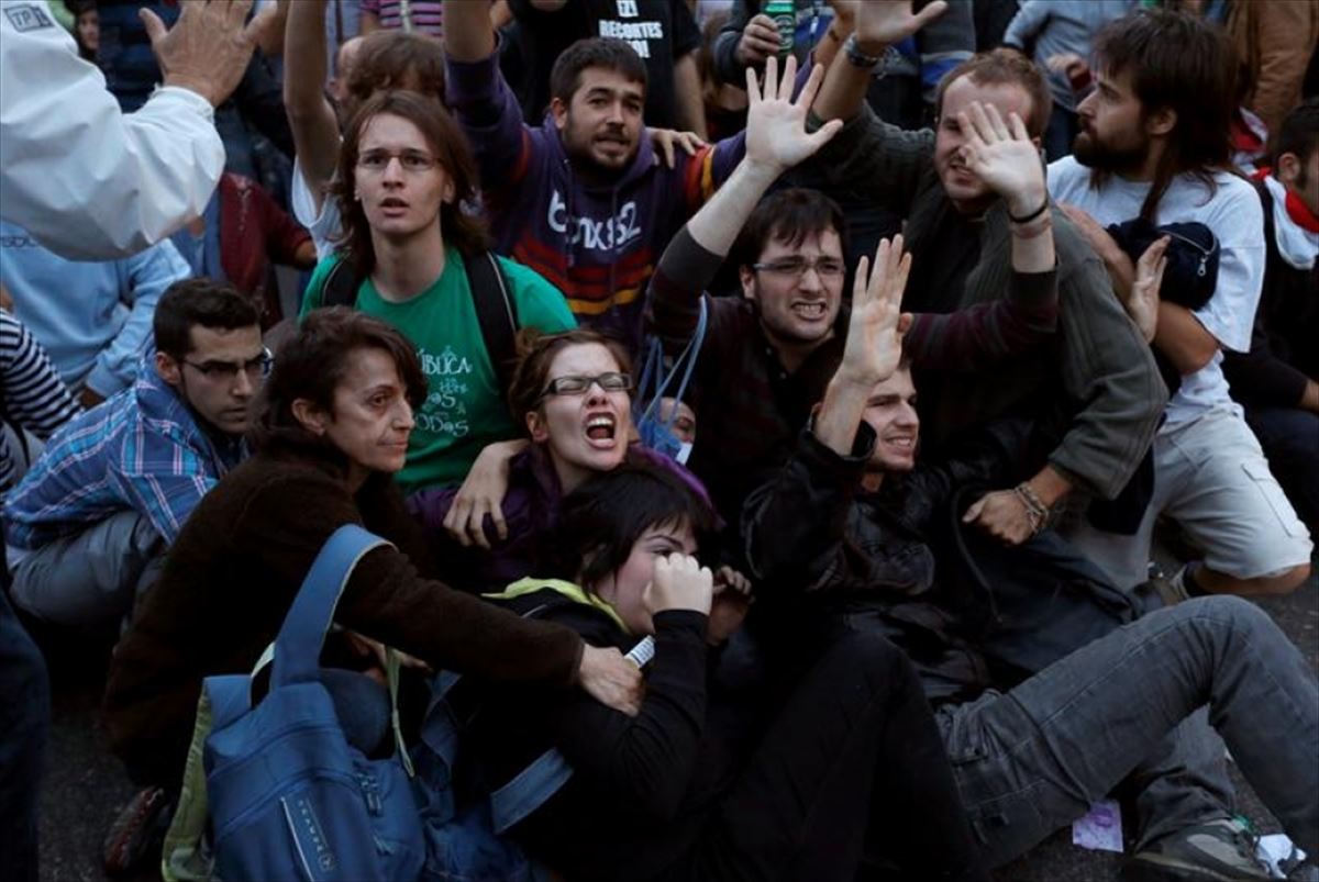 Protesta 'Rodea el Congreso' en septiembre de 2012. Foto: EFE