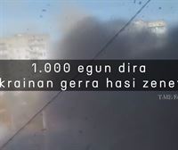 1000 egun dira Ukrainako gerra hasi zenetik