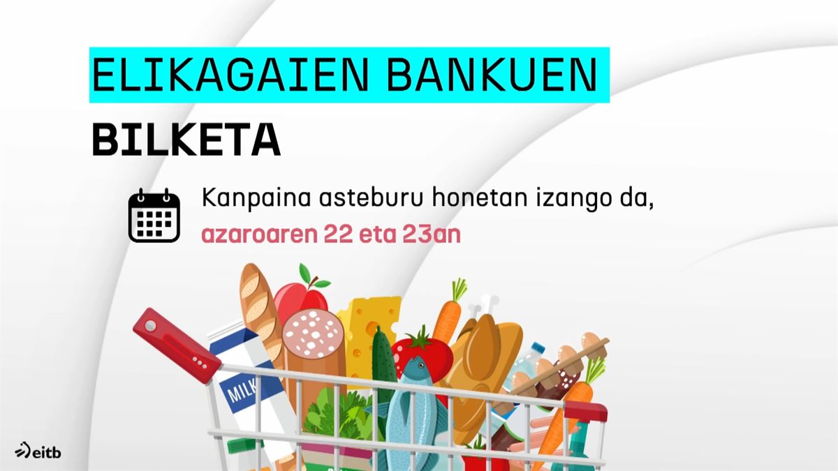 Elikagaien bankuen bilketa kanpaina asteburu honetan izango da