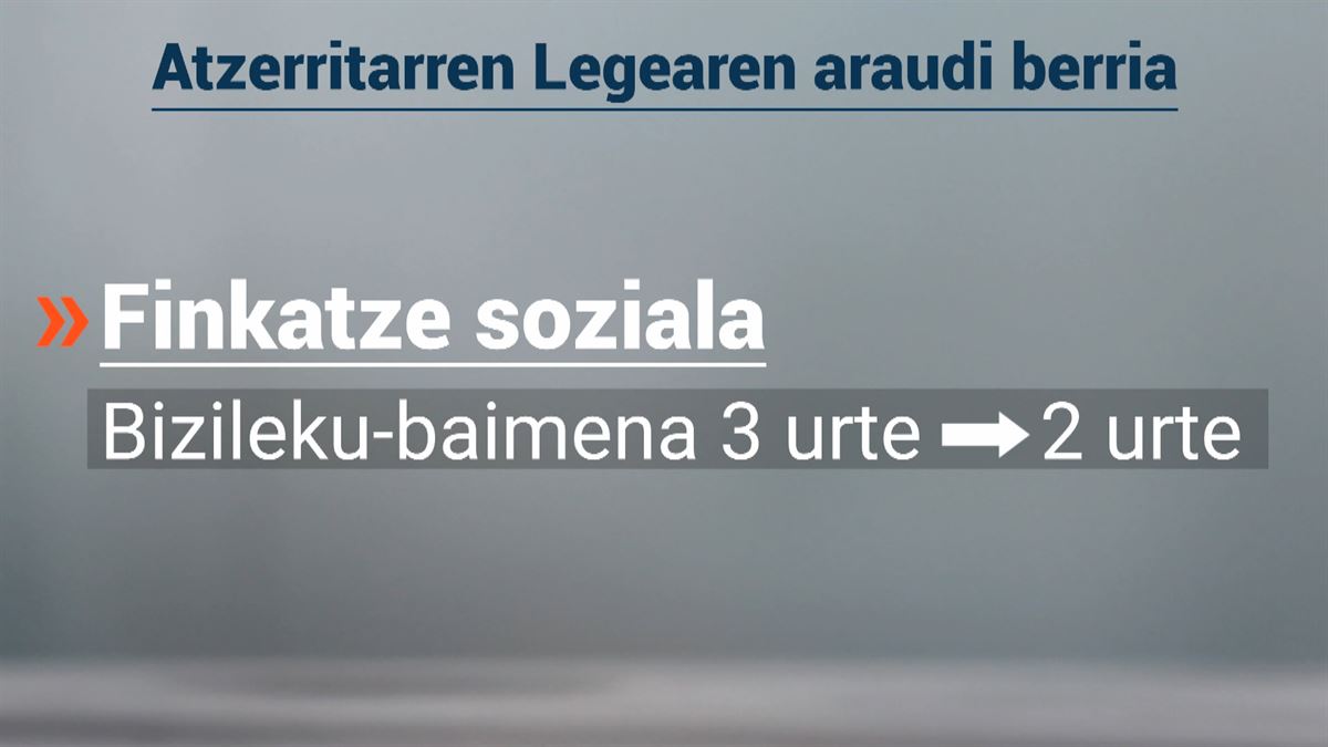 Araudi berriarekin urtean 300.000 pertsona erregularizatzea espero da