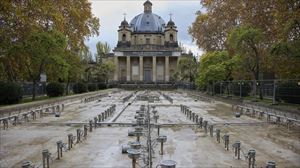 Iruñeko Erorien Monumentua, artxiboko irudi batean