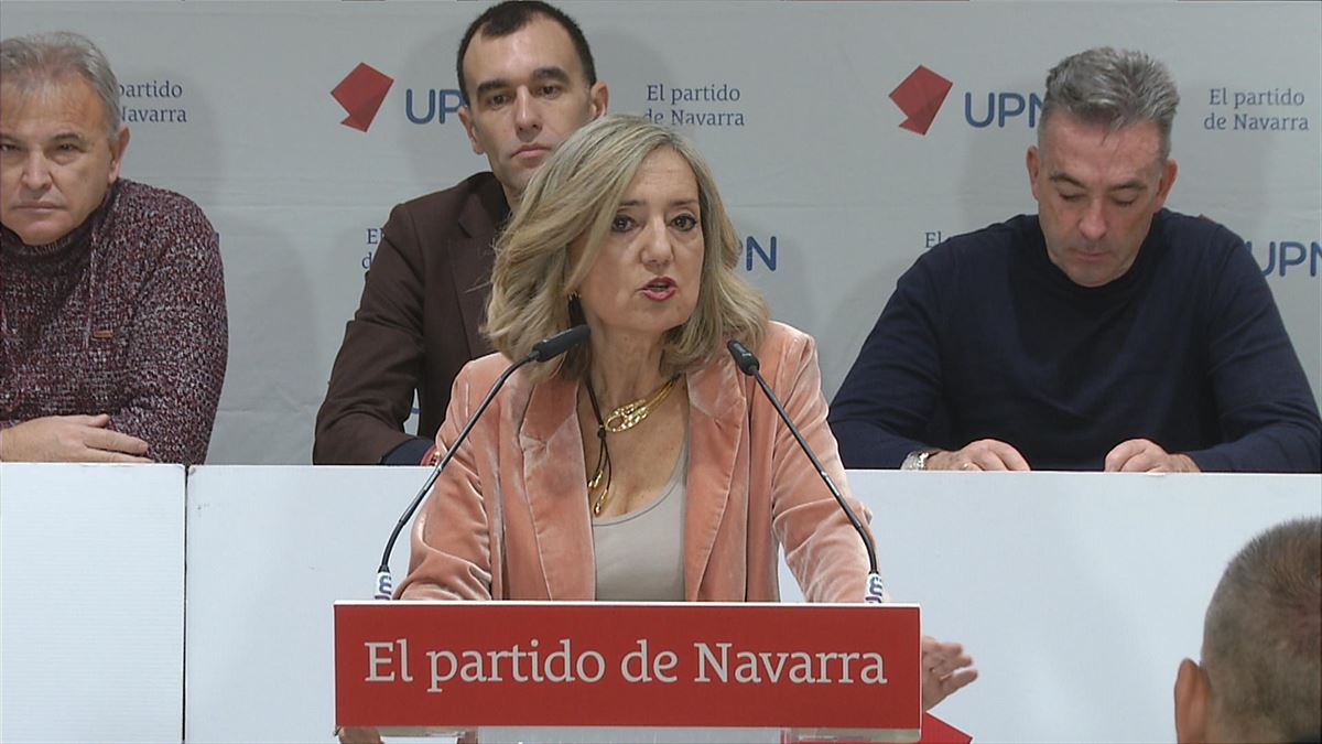 La presidenta de UPN, Cristina Ibarrola