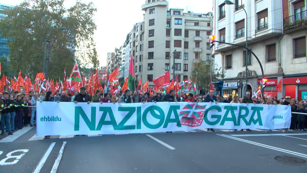 EH Bilduren manifestazioa Bilbon