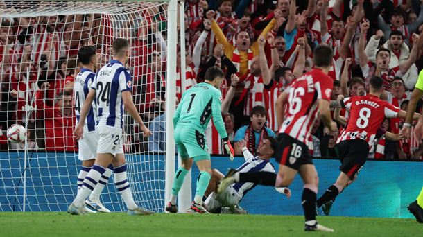 Sancet ha metido el único gol. Foto: EFE