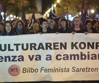 Una marea feminista recorre las calles de Bilbao