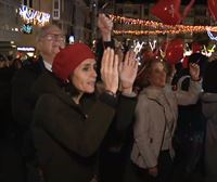 La plaza de la Virgen Blanca se llena a favor de la investigación contra las enfermedades cardiovasculares