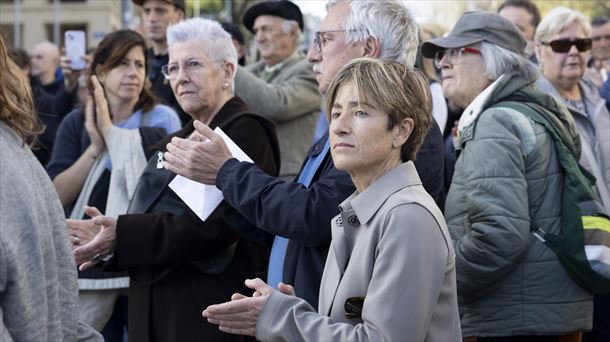 Pili Zabala, Gorka Landaburu eta Maixabel Lasa. Argazkia: EFE